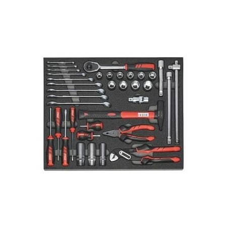 Holex 36 Pc Shop Tool Set in Foam 955018 36